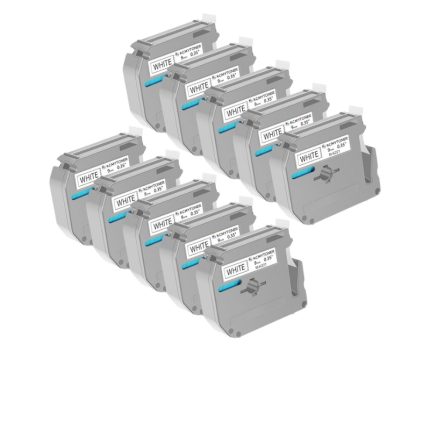 Compatible Brother MK-221/MK221 Labelling Tape 9mm X 8m Length Black on White Tape Combo X10
